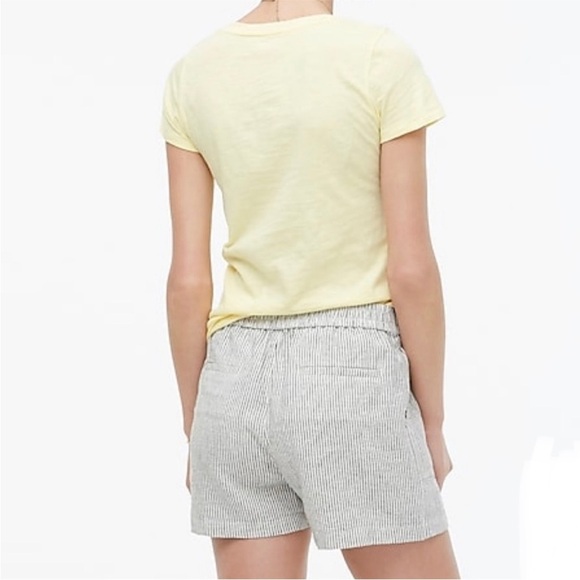 J. Crew Factory Striped Linen Blend Drawstring Shorts. Size Large. - Picture 14 of 14